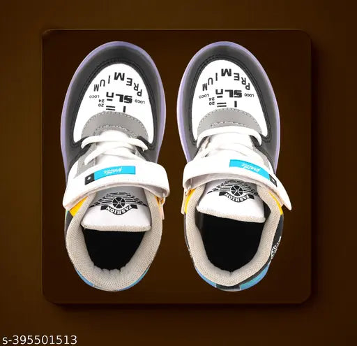 Prattle Foot Kids Led Shoes Casual Led Velcro Shoes Light weight Shoes Outdoor Sports Shoes for Little Tiny Kid T101GlowCgreen