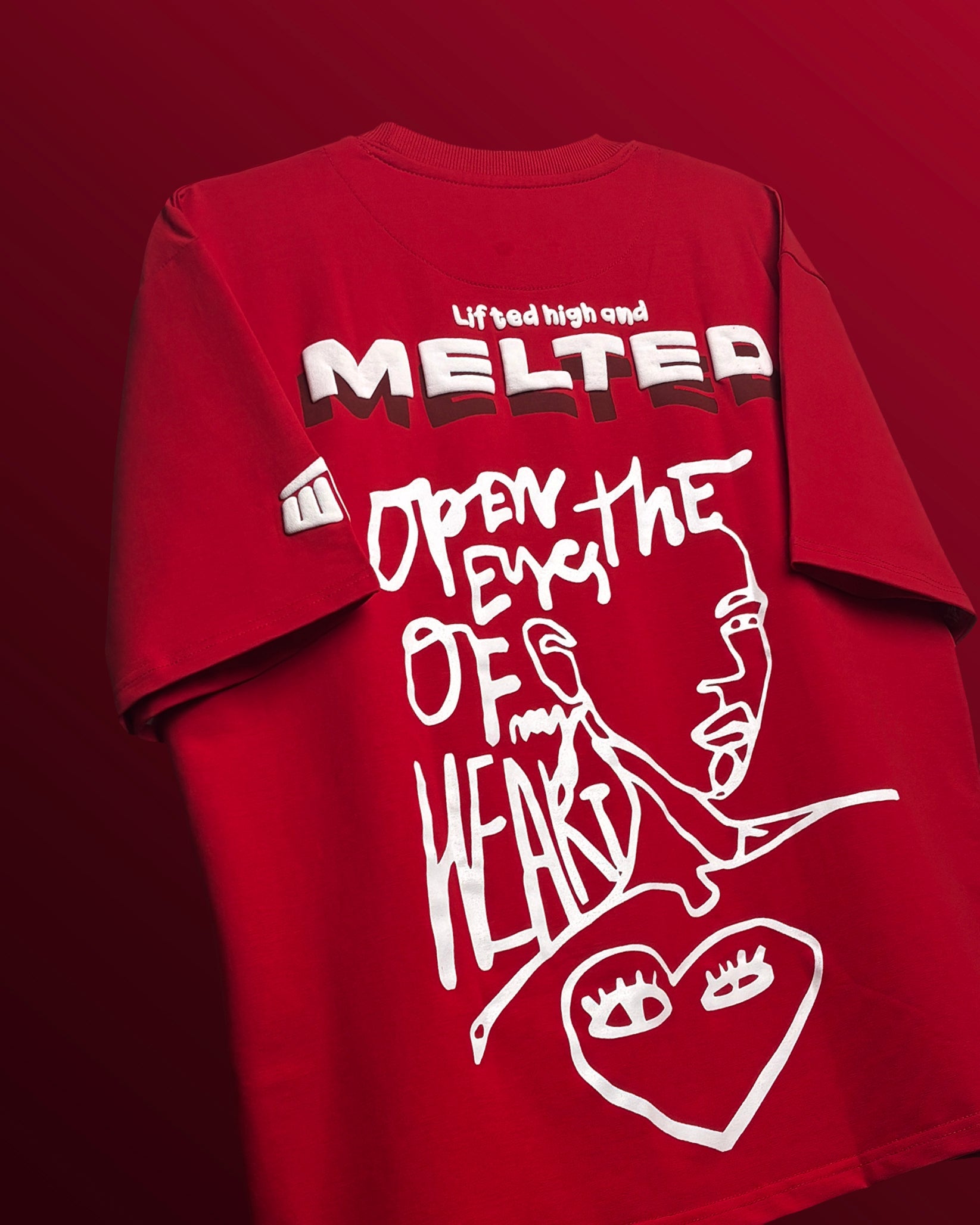 Melted Heavyweight Red T-shirt
