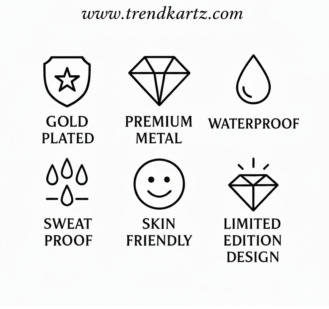 Om Pendant in 20K Gold Plated Finish –Elegant Golden Charm Necklace. 2 Year Warranty