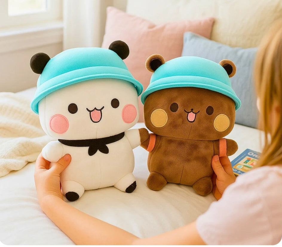 Cute Bubu Dudu Plush Toy – Soft & Huggable Teddy for Kids & Couples