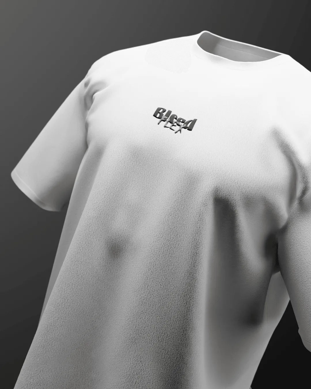 Bleed Flex White Heavyweight Oversized T-shirt