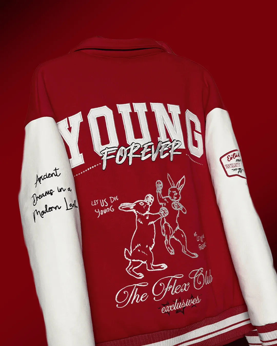 Young Forever Red Varsity Jacket